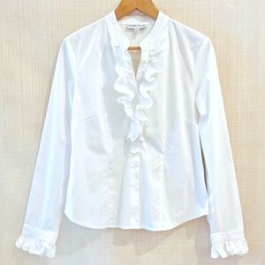 Vintage Ruffle Blouse Ruffle Cuff Romantic Ruffled Poet Shirt Whimsigoth Moody